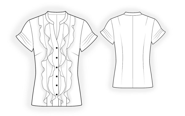 Моделирование женской блузки
