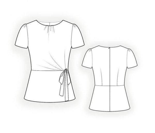 Нарисовать блузку