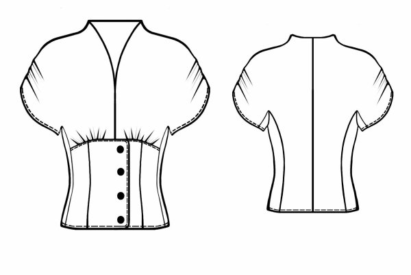 Лекало блузки