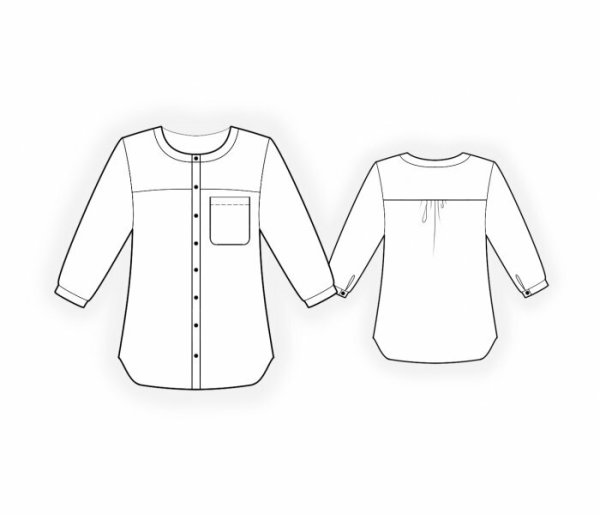 Моделирование блузки с кокеткой