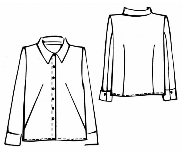 Эскиз женской блузы