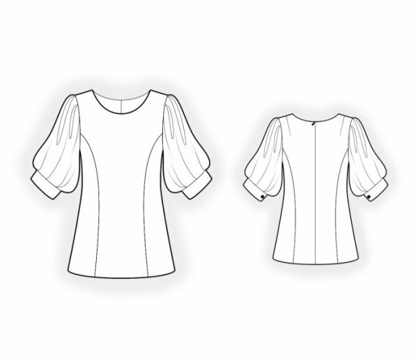 Макет блузки