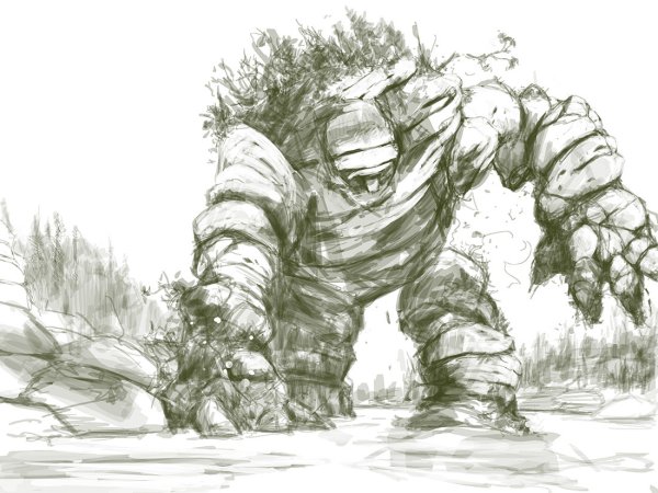 Каменный голем скетч