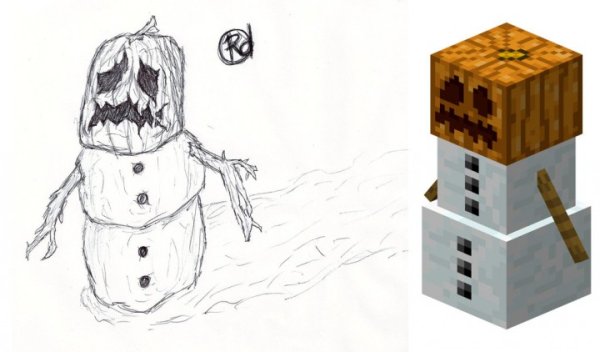 Снежный голем в реальной жизни