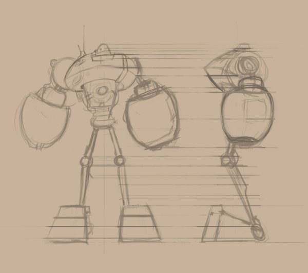 Голем нарисованный