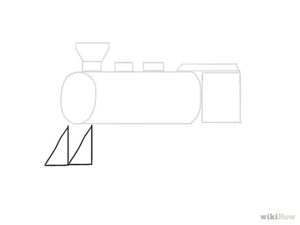 Схема как нарисовать поезд