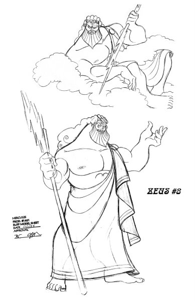 Нарисовать Бога Зевса