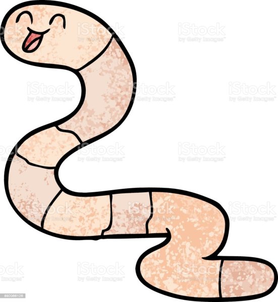 Нарисовать червя легко