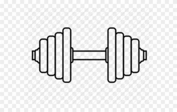 Трафарет гантели