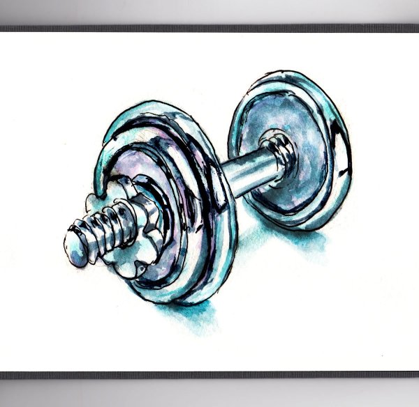 Гантели иллюстрация