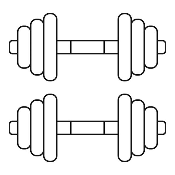 Эскиз гантели