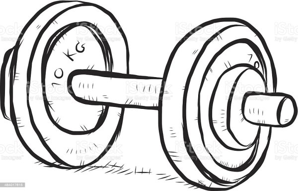 Спортзал карандашом