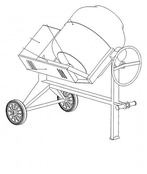 Чертежи бетономешалки из 200 литровой бочки
