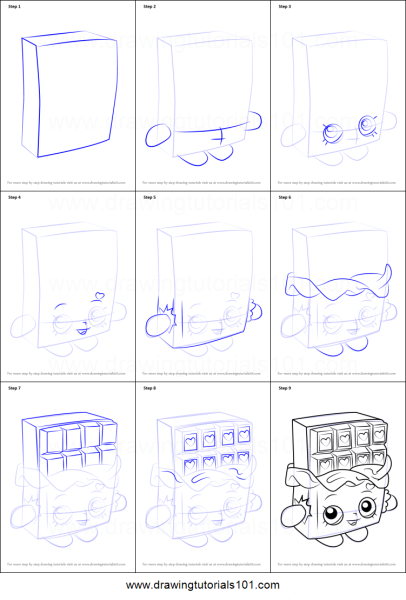 Рисунки Шопкинс поэтапно