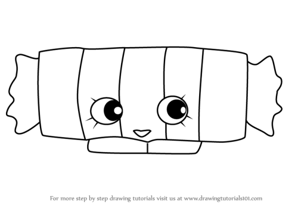 Шопкинсы рисунки лёгкие