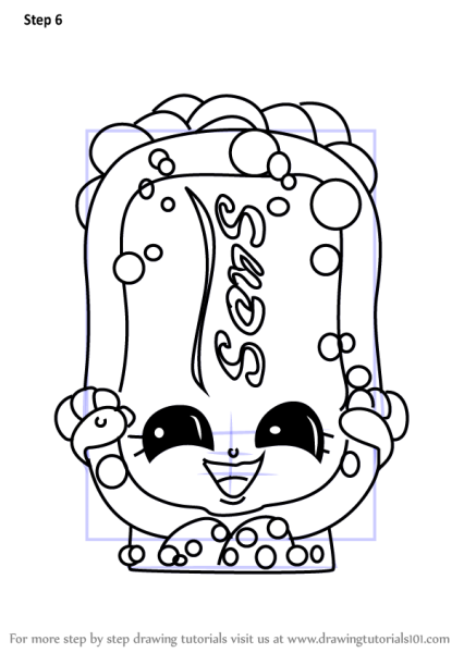 Срисовка Шопкинс газировка