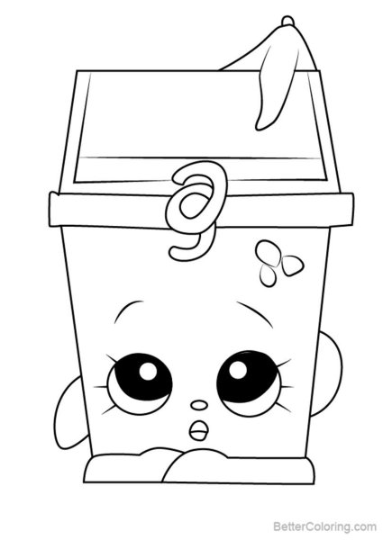 Шопкинс рисунок котик в кружочке