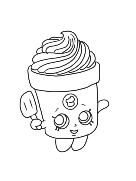 Шопкинсы роллы раскраска