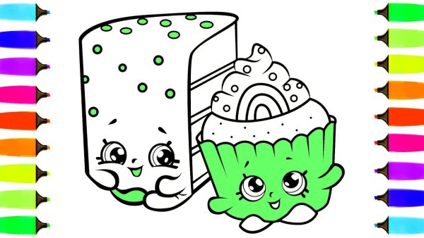 Раскраска Шопкинс авокадо