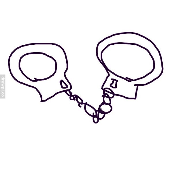 Наручники карандашом