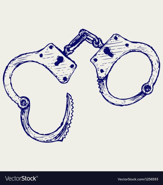 Полицейский с наручниками раскраска