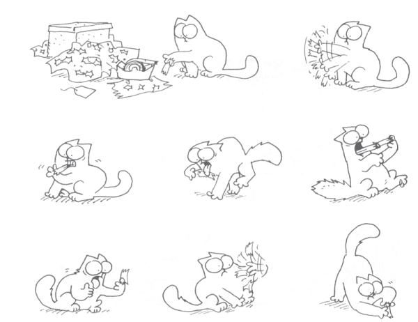 Кот Саймона рисунки