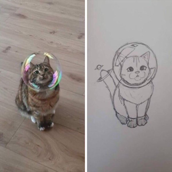 Милота рисунок карандашом