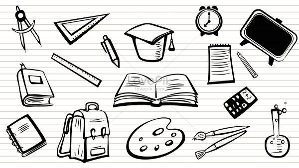 Фон иконки канцелярия книжный