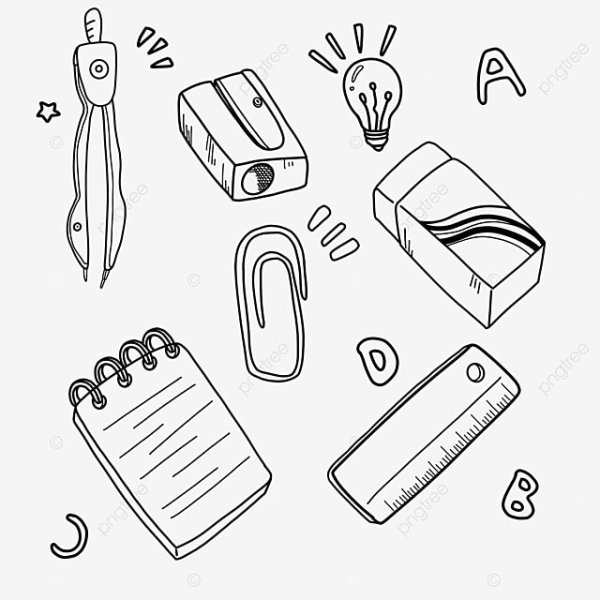 Коробка канцелярия рисунок