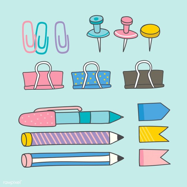 Бумажные принадлежности для школы