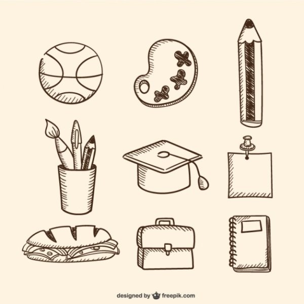 Рисунки для срисовки предметы