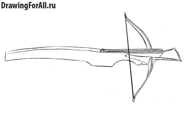Арбалет рисунок для детей
