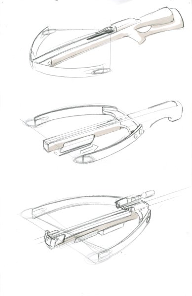 Набросок с арбалетом