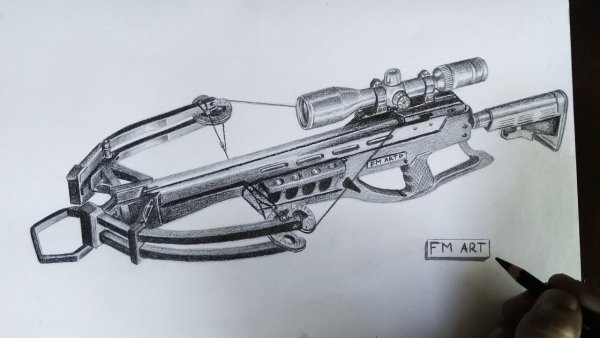 Набросок с арбалетом