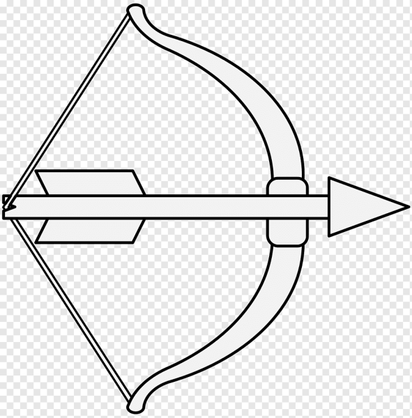 Лук оружие раскраска для детей