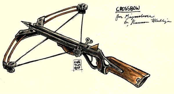 Система рычажного взведения арбалета чертежи