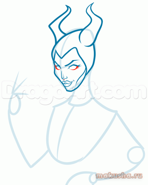 Раскраска Малефисента