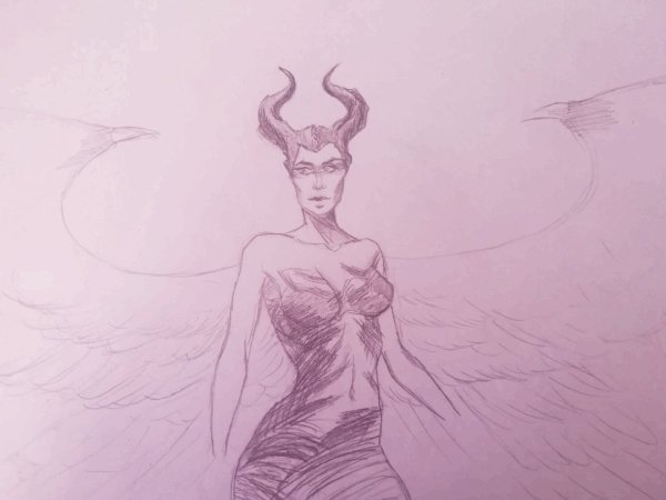 Малефисента раскраска в полный рост