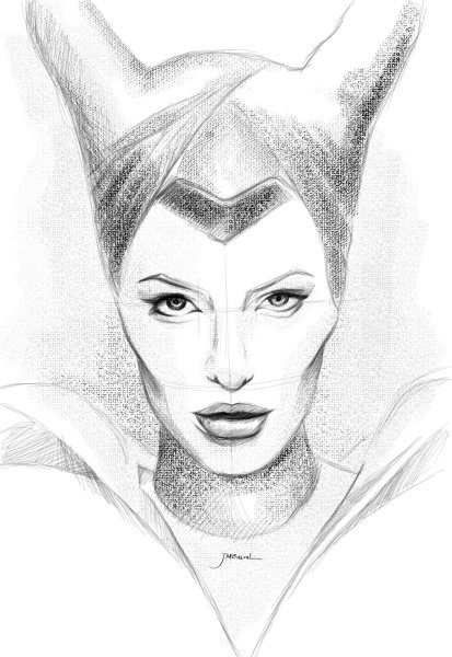 Как нарисовать Малефисенту