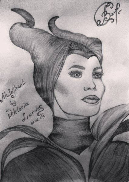 Анджелина Джоли Малефисента рисунки