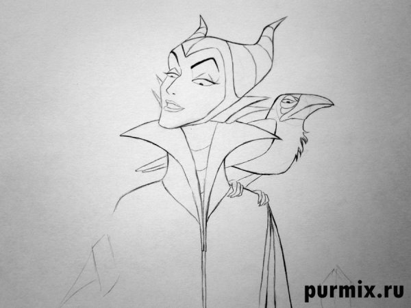 Как нарисовать глаза Малефисента пошагово