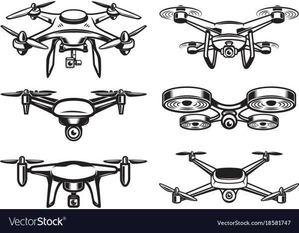 Квадрокоптер рисунок