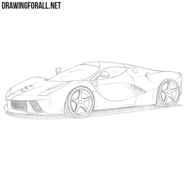 Суперкары карандашом