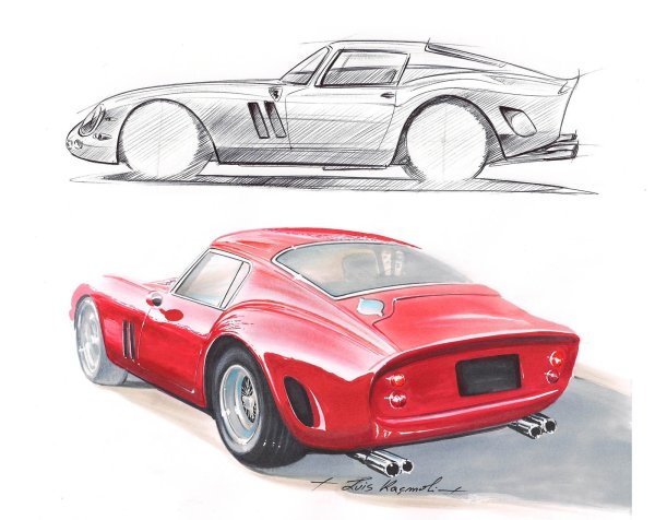 Феррари 250 GTO чертежи