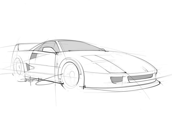 Ferrari f40 Sketch