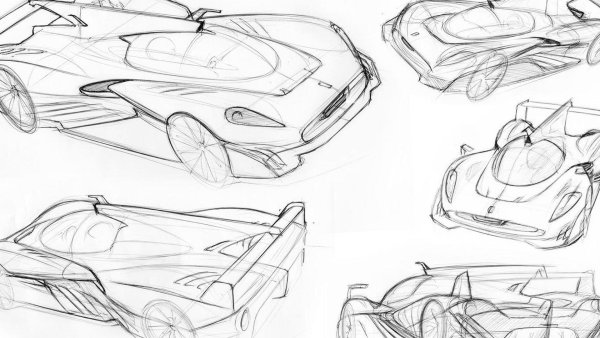 Гоночные машины Наброски