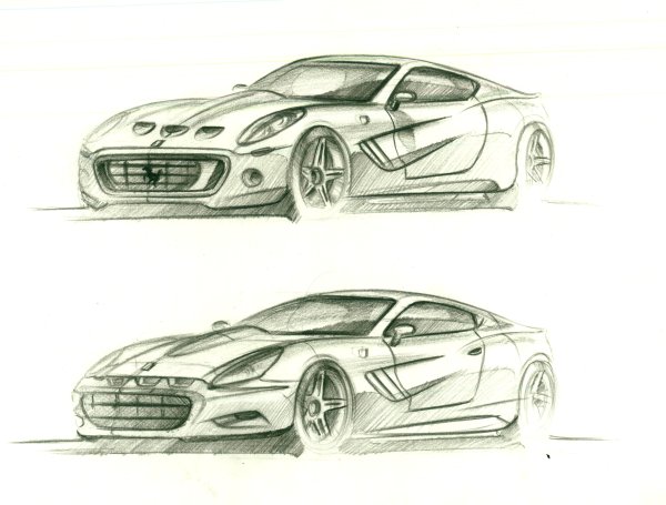 Скетчи Феррари