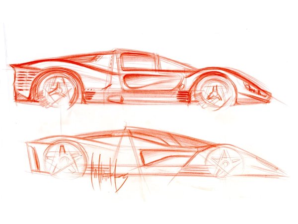 Гоночные машины Наброски