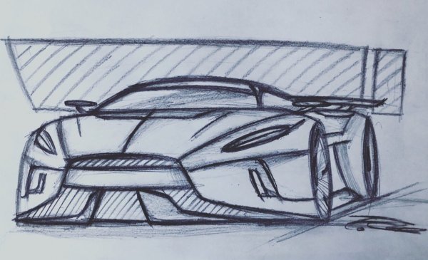 Рисунки авторучкой суперкаров
