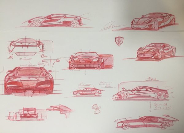 Пошаговое рисование Феррари